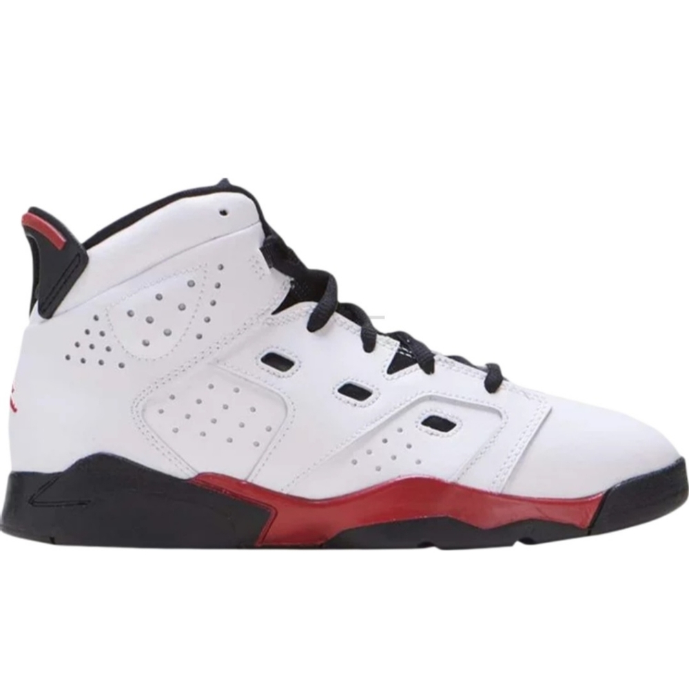 JORDAN JUMPMAN  6-17-23 White Gym Red Black Mid Youth 428819-100 PS Size 13.5C